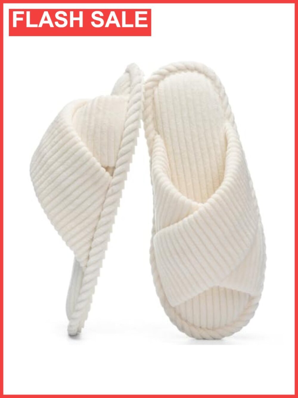 Women's Memory Foam Open Toe Slippers